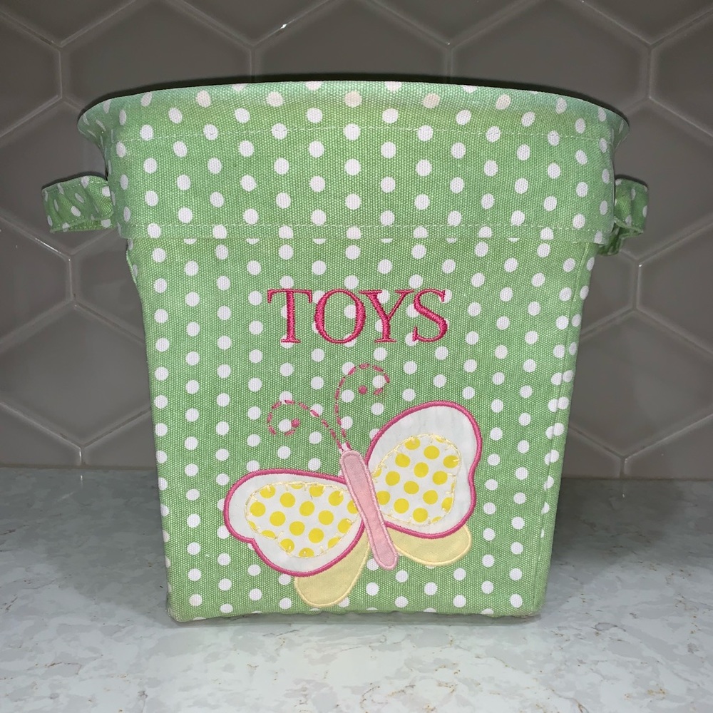 Pottery Barn Kids - canvas bucket butterfly 🦋